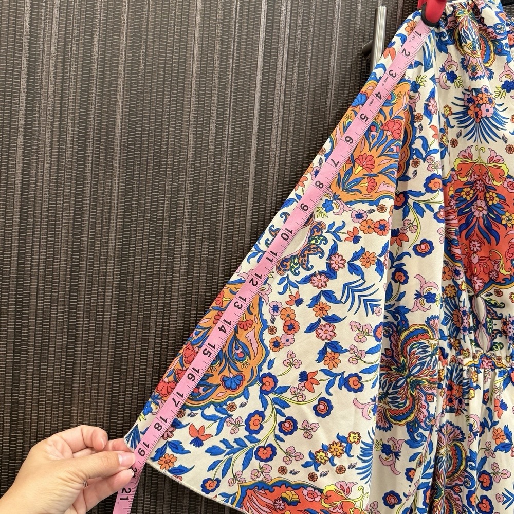 BOEMO Anthropologie Maxi Dress Bohemian Cottagecore Floral Paisley Size Large - Picture 7 of 12